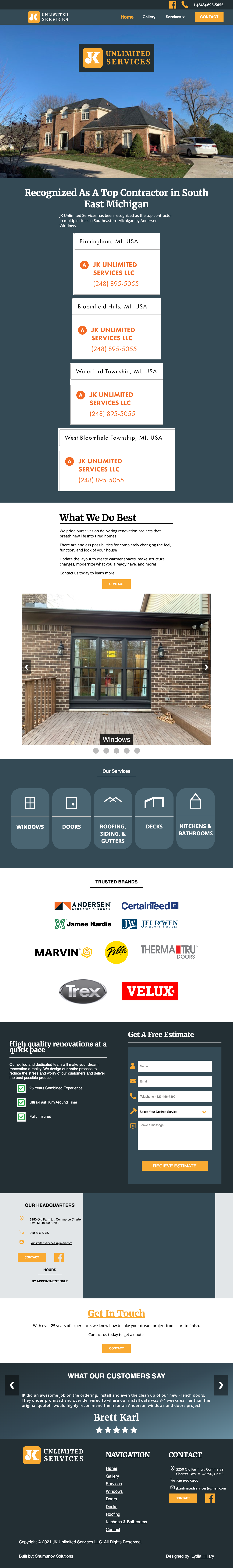 Original homepage