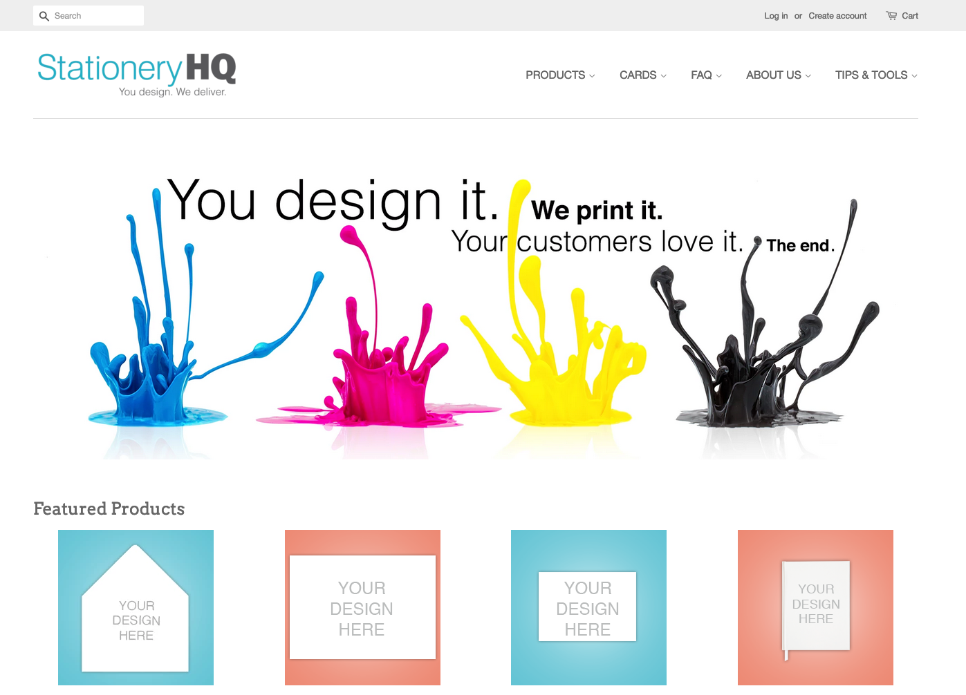 StationeryHQ Website Screenshot